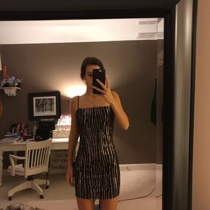 Sequin Black mini dress